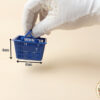 Miniature Dark Blue Shopping Basket