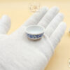 Miniature small blue and white porcelain bowl