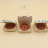 Miniature Pizza Box and Pizza Set
