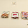 Miniature Pizza Box and Pizza Set